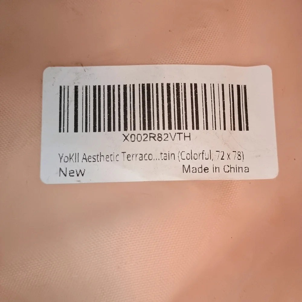 Abstract Face Shower Curtain Brand New Never Used Couple Man Women - Picture 3 of 4